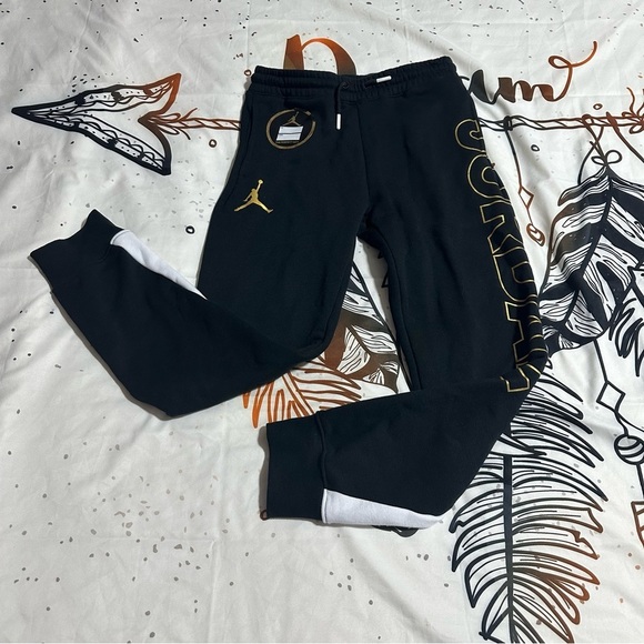 Jordan Girls' Holiday Shine Fleece Pants - Picture 4 of 5